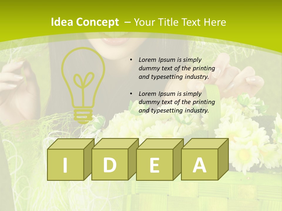 Elegance Young Posing PowerPoint Template