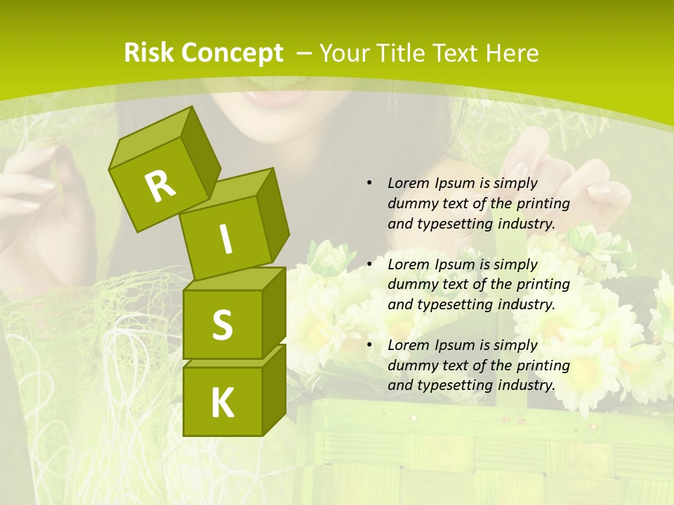 Elegance Young Posing PowerPoint Template