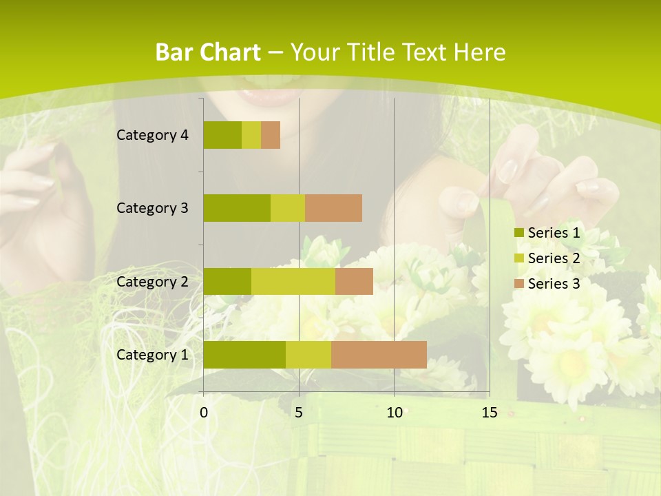 Elegance Young Posing PowerPoint Template