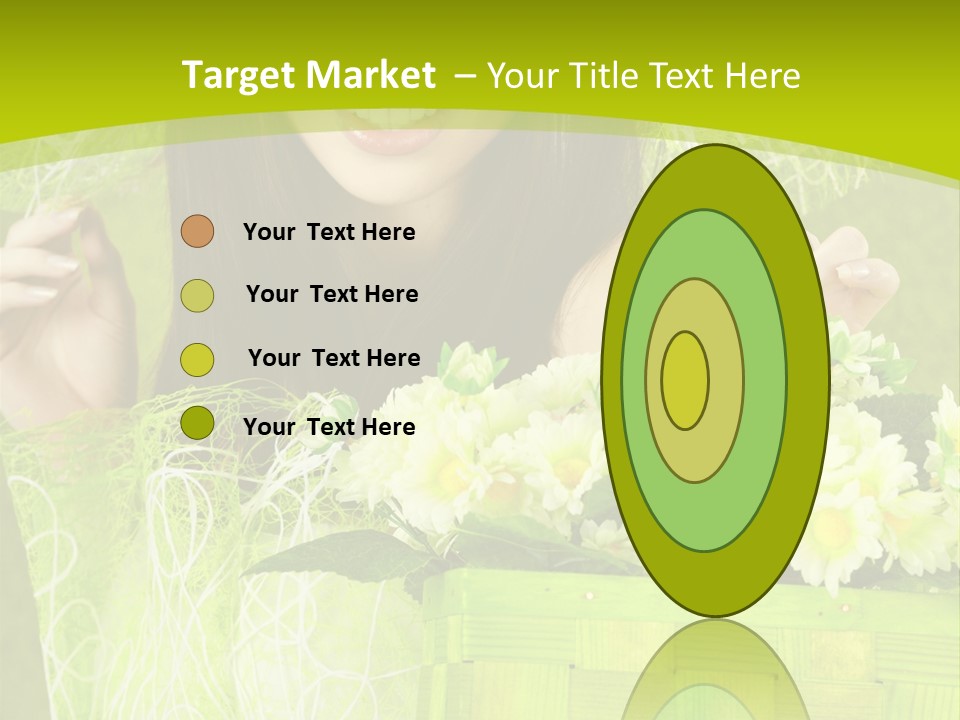 Elegance Young Posing PowerPoint Template