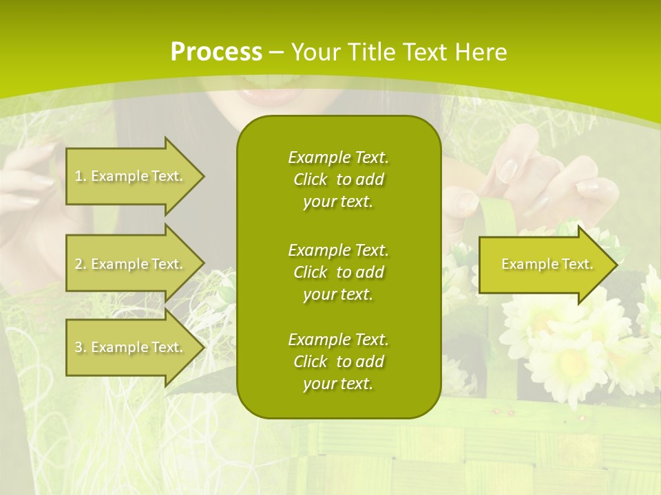 Elegance Young Posing PowerPoint Template