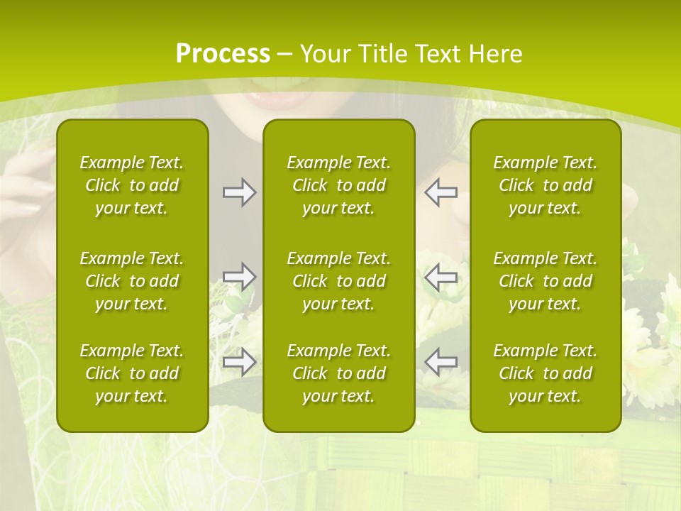 Elegance Young Posing PowerPoint Template