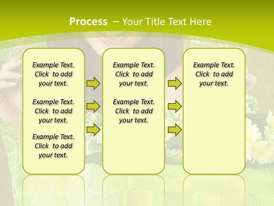 Elegance Young Posing PowerPoint Template