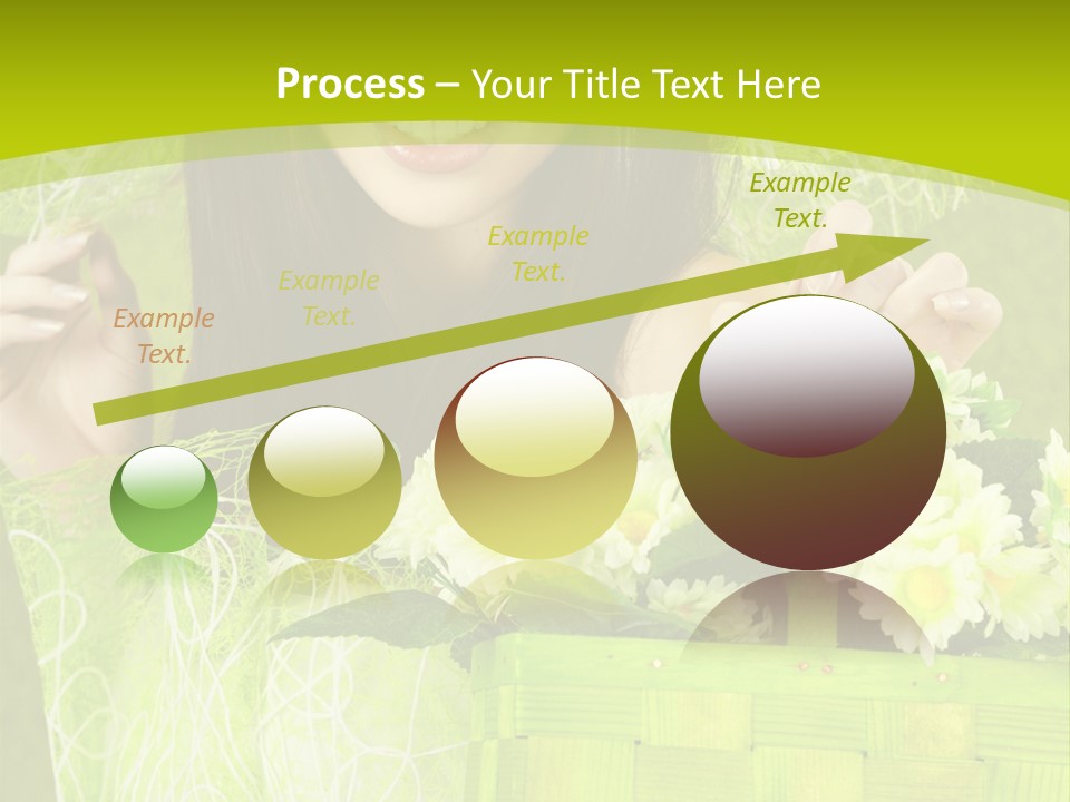 Elegance Young Posing PowerPoint Template