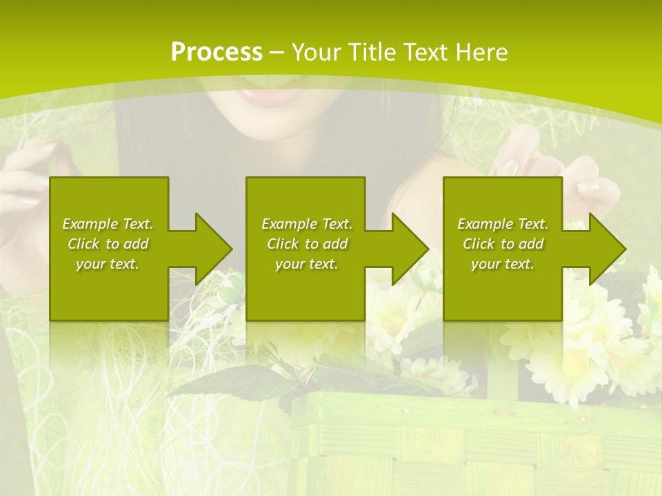 Elegance Young Posing PowerPoint Template