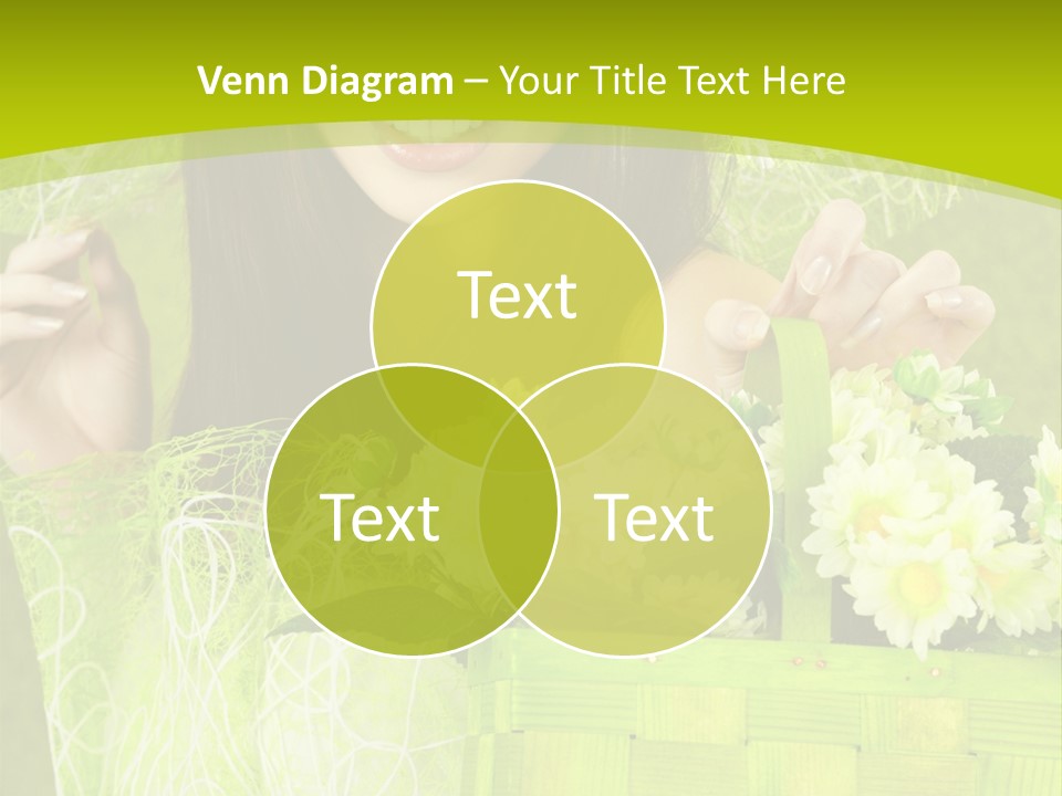 Elegance Young Posing PowerPoint Template