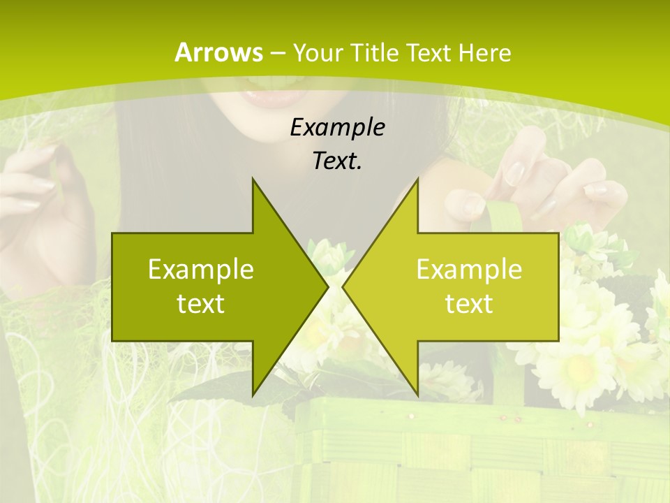 Elegance Young Posing PowerPoint Template