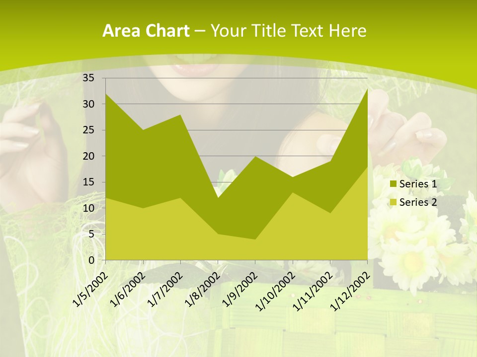 Elegance Young Posing PowerPoint Template