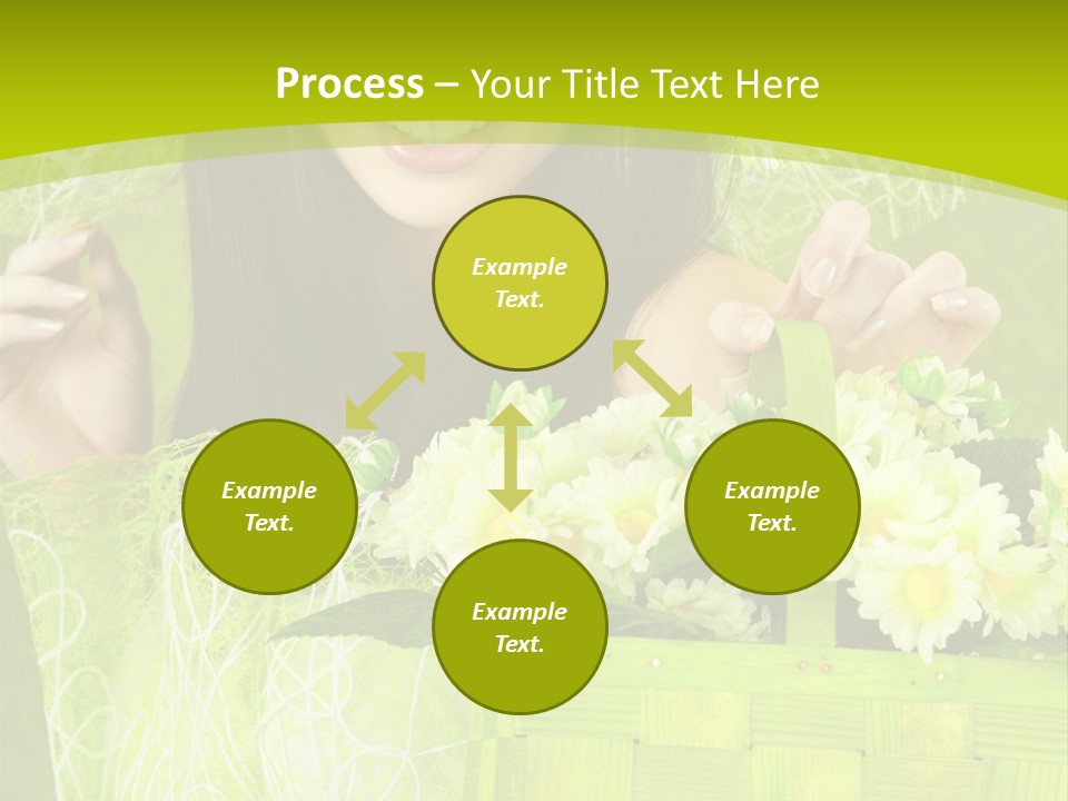 Elegance Young Posing PowerPoint Template