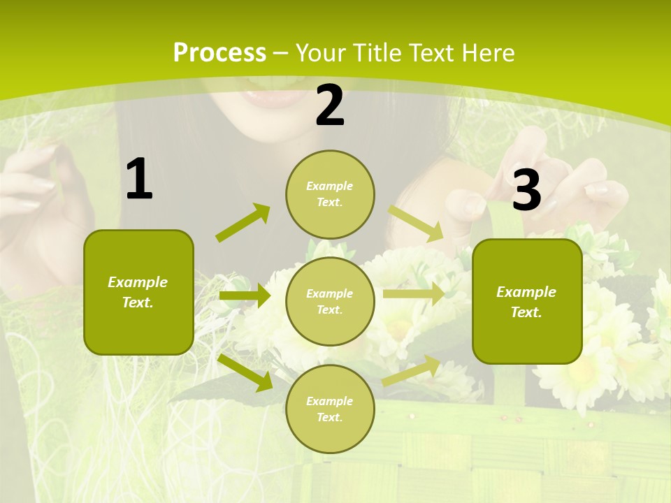 Elegance Young Posing PowerPoint Template