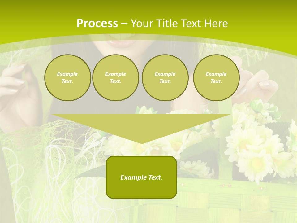 Elegance Young Posing PowerPoint Template