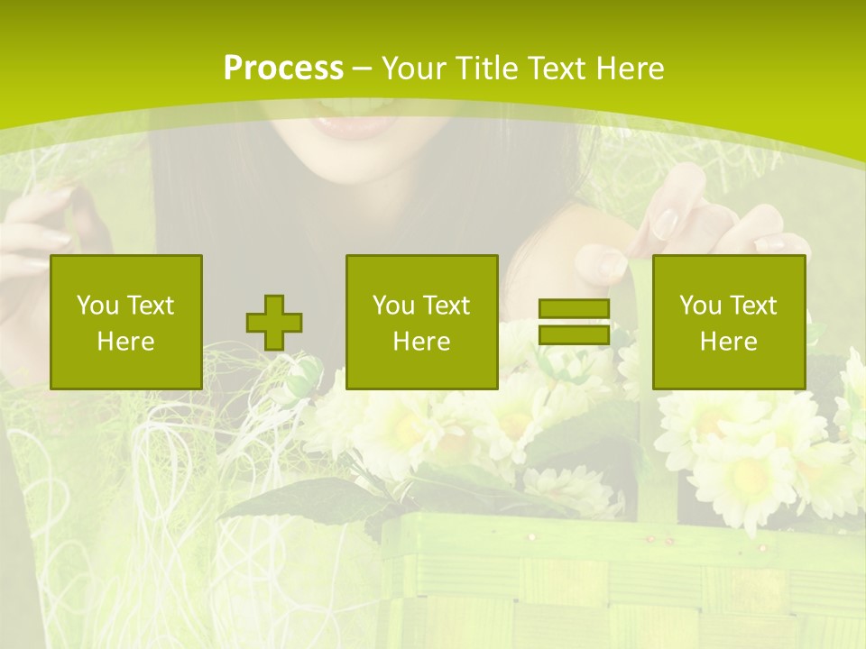 Elegance Young Posing PowerPoint Template