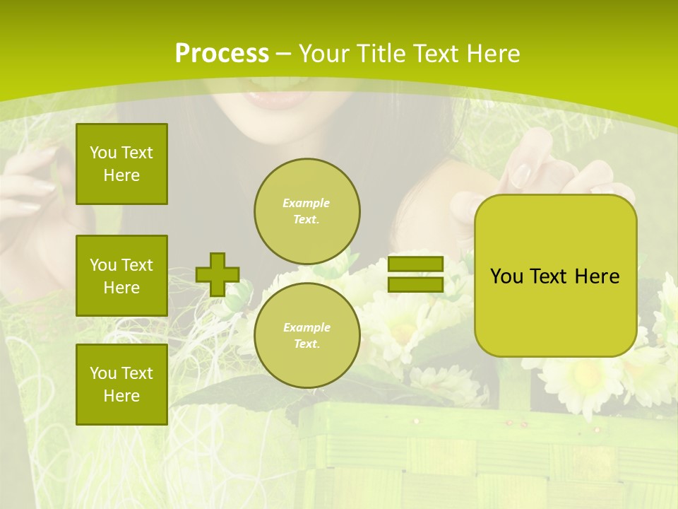 Elegance Young Posing PowerPoint Template