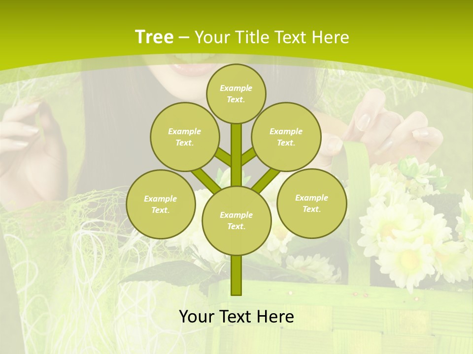 Elegance Young Posing PowerPoint Template