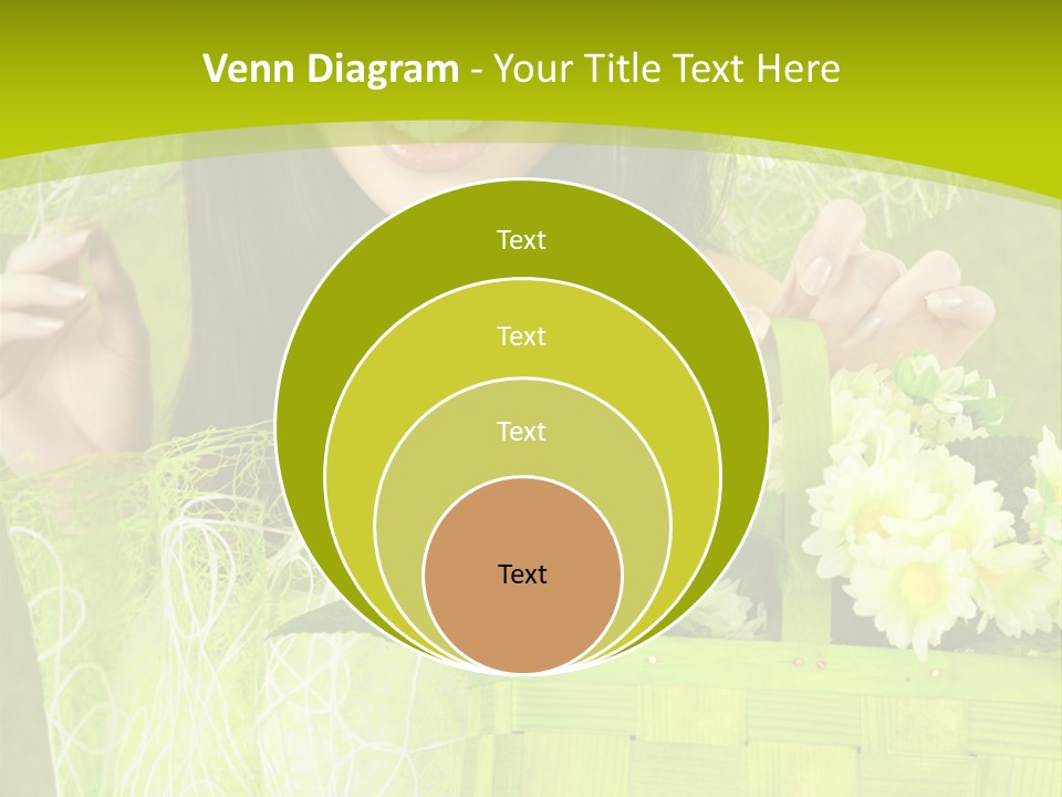 Elegance Young Posing PowerPoint Template