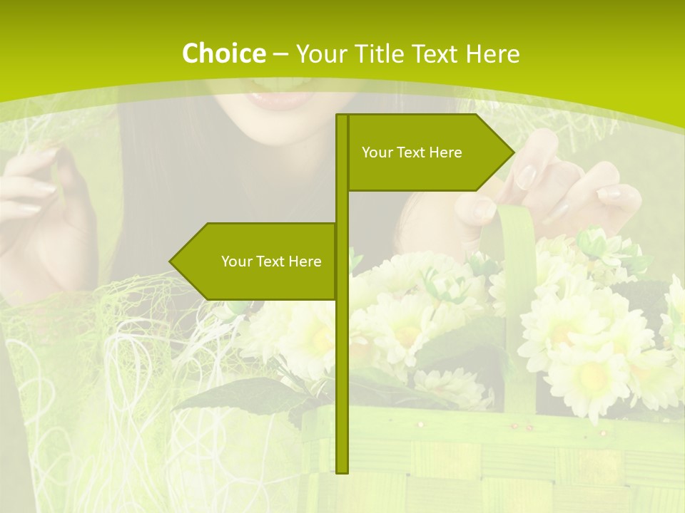 Elegance Young Posing PowerPoint Template