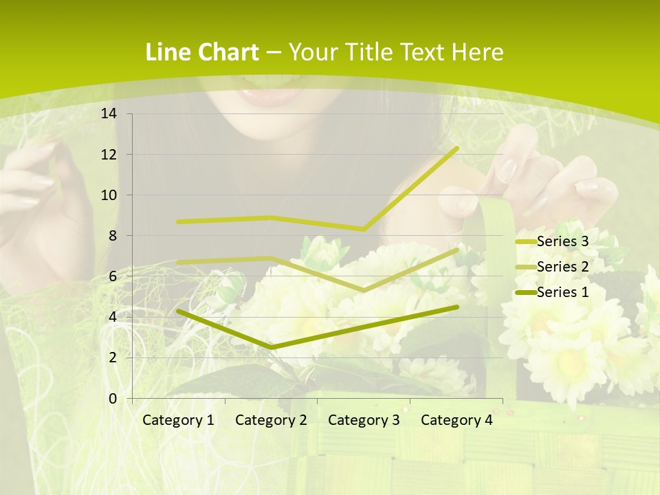 Elegance Young Posing PowerPoint Template