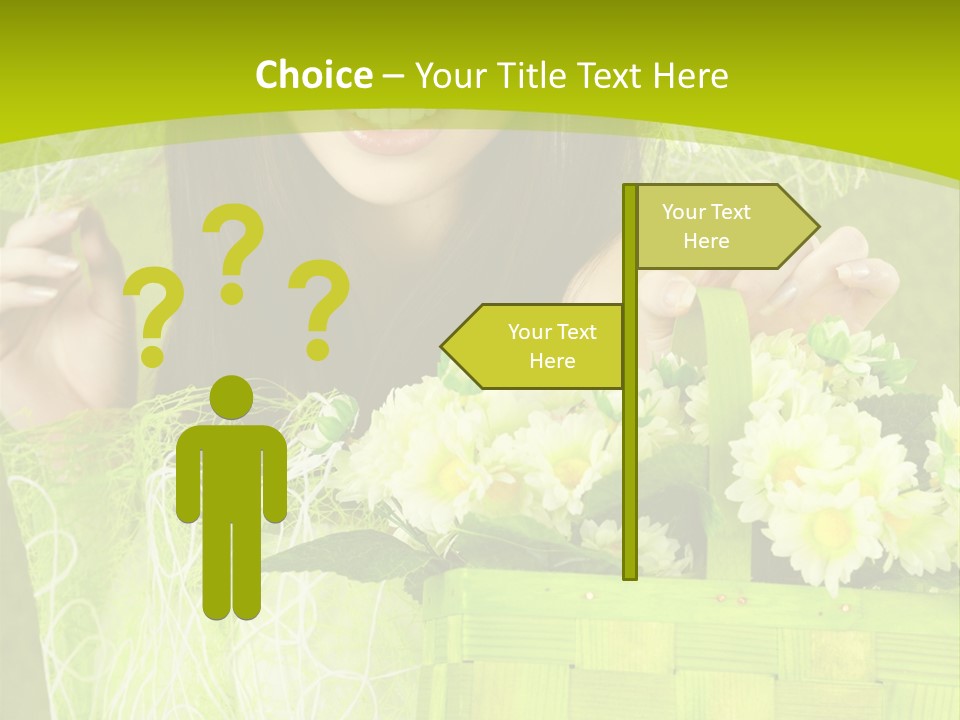 Elegance Young Posing PowerPoint Template