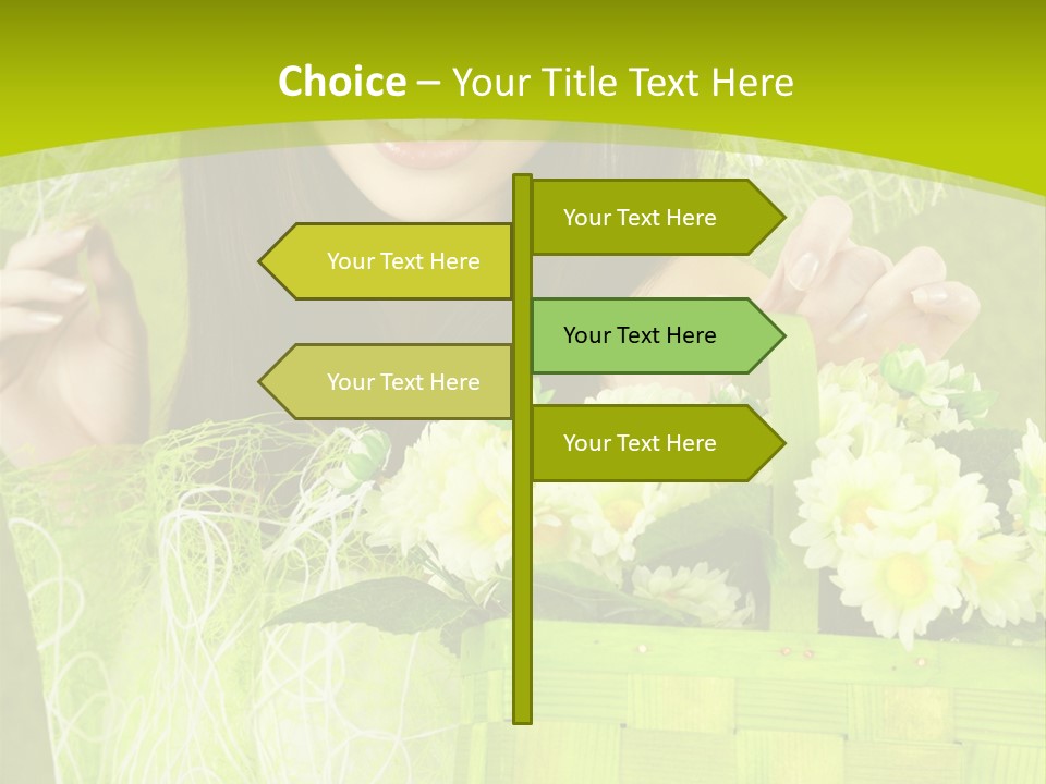 Elegance Young Posing PowerPoint Template