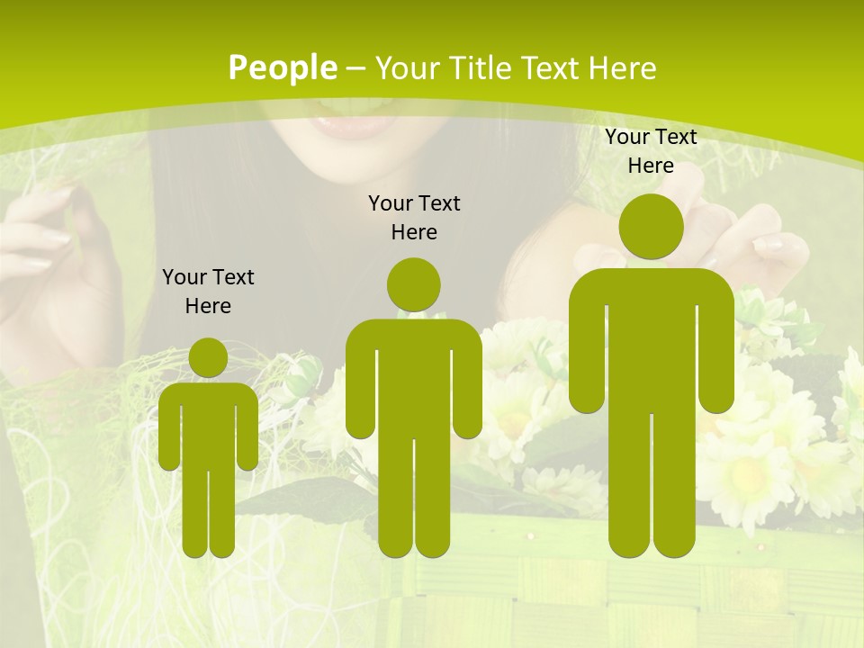 Elegance Young Posing PowerPoint Template