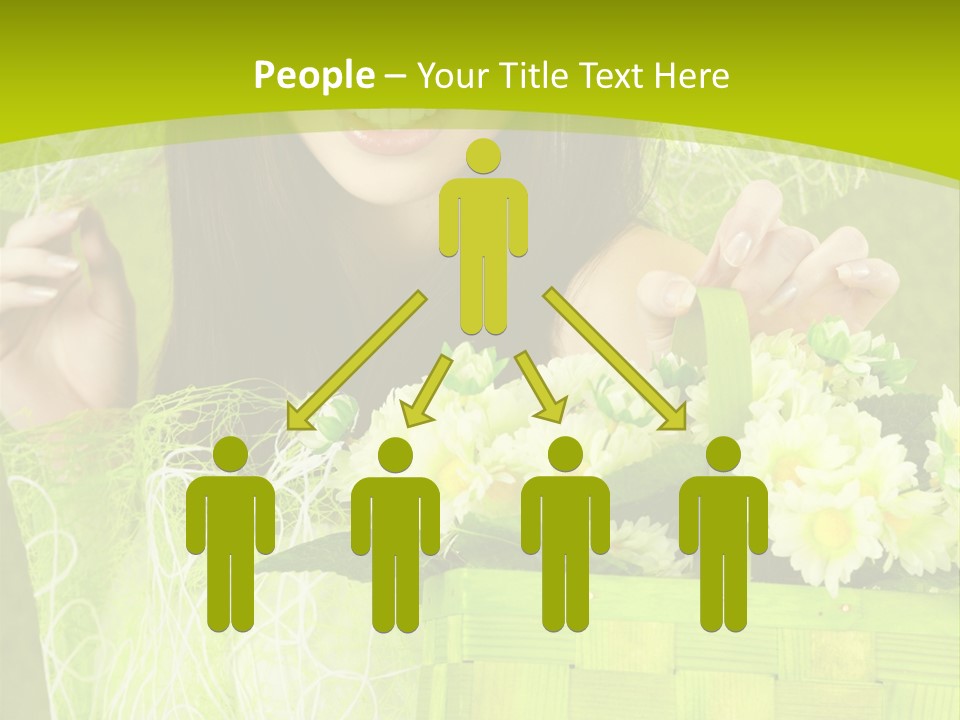 Elegance Young Posing PowerPoint Template