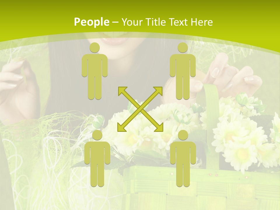 Elegance Young Posing PowerPoint Template