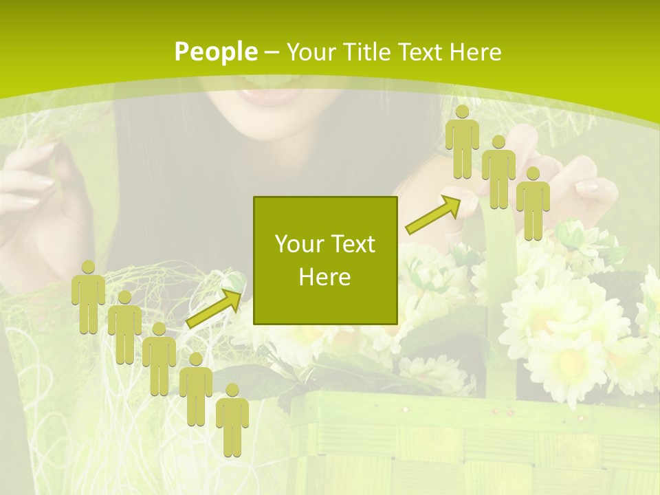 Elegance Young Posing PowerPoint Template