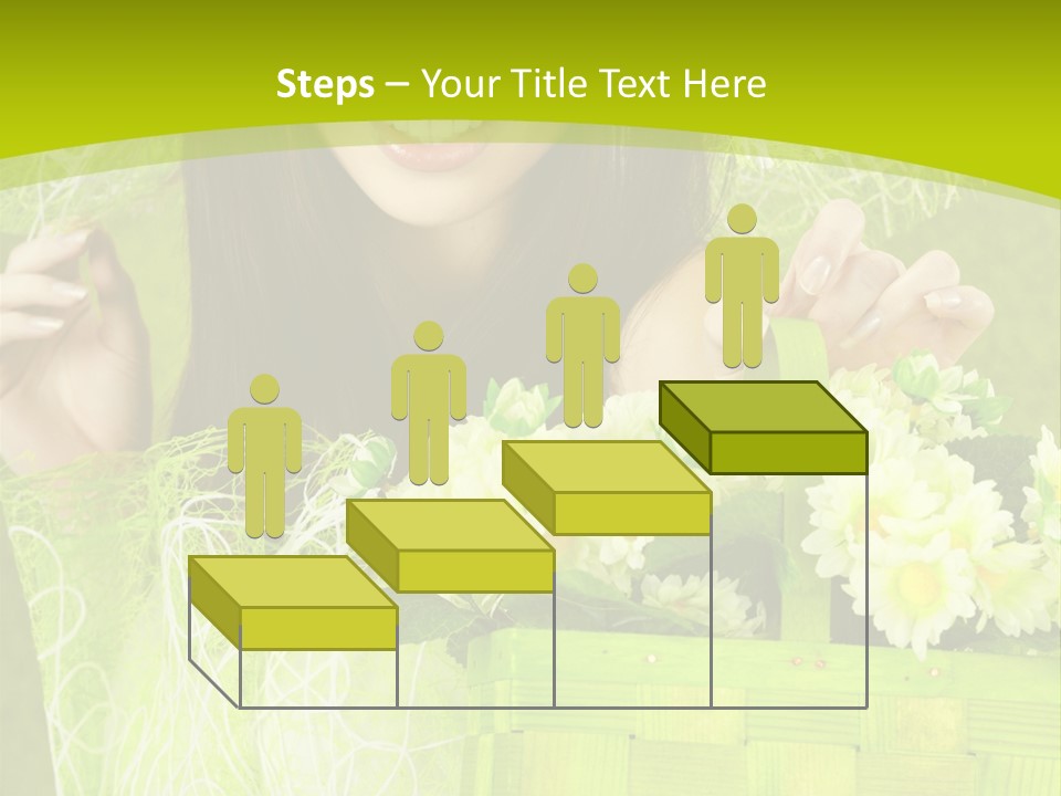 Elegance Young Posing PowerPoint Template