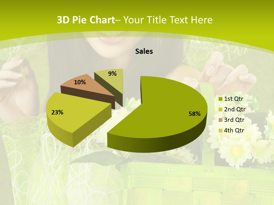 Elegance Young Posing PowerPoint Template