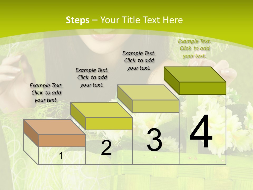 Elegance Young Posing PowerPoint Template