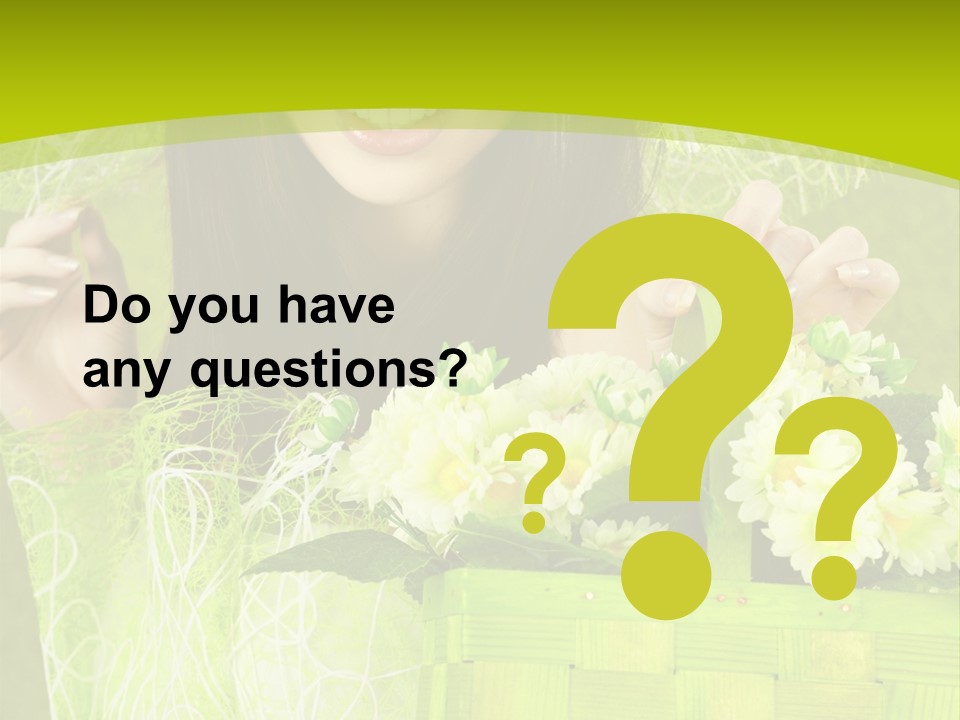 Elegance Young Posing PowerPoint Template