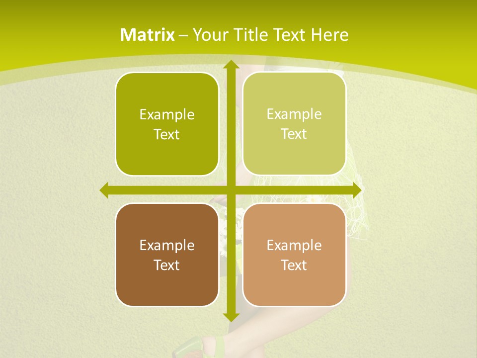 Cute People Blossom PowerPoint Template