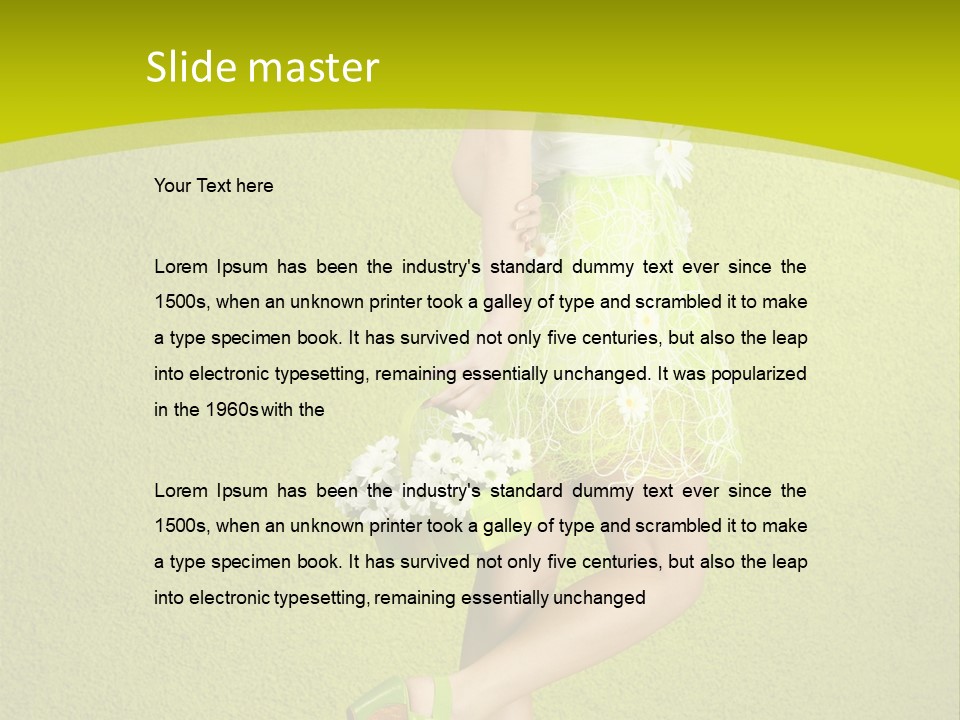 Cute People Blossom PowerPoint Template