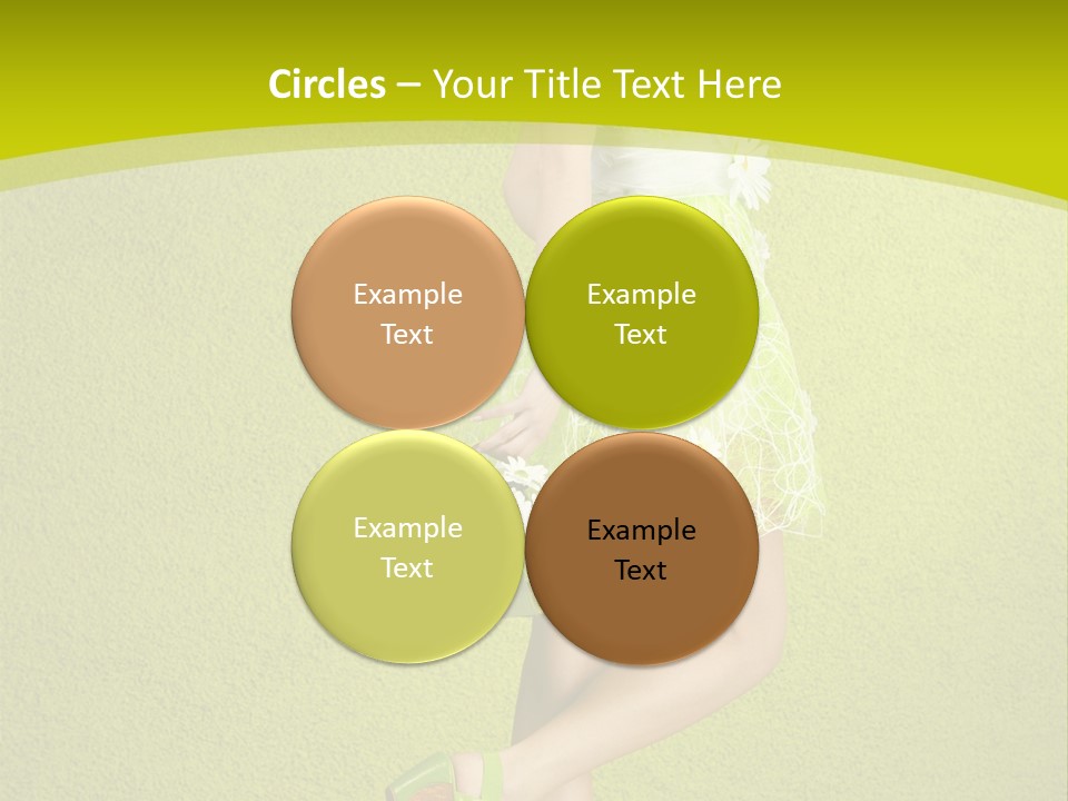 Cute People Blossom PowerPoint Template