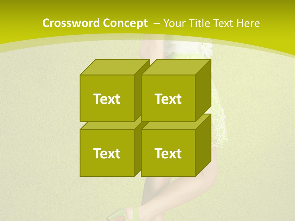 Cute People Blossom PowerPoint Template