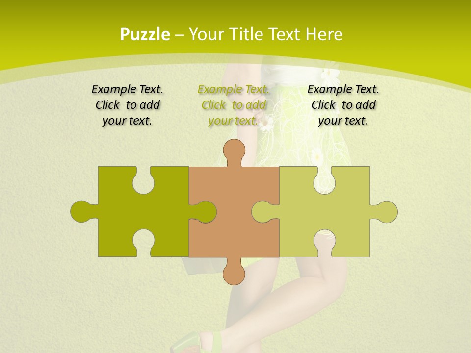 Cute People Blossom PowerPoint Template