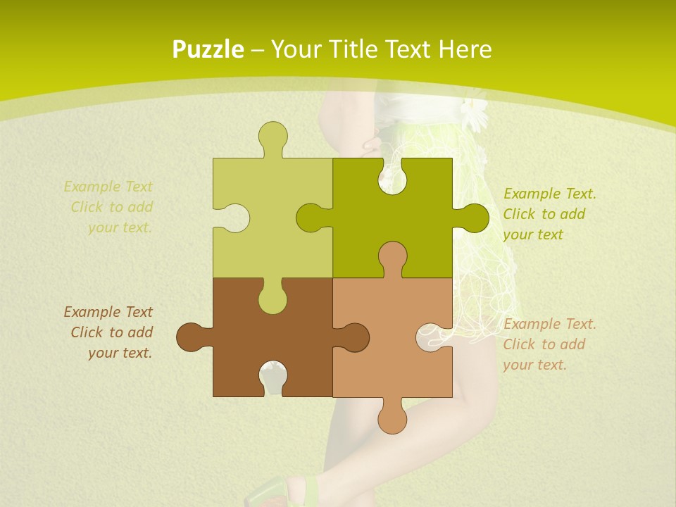 Cute People Blossom PowerPoint Template