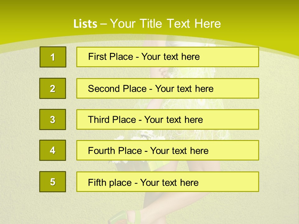 Cute People Blossom PowerPoint Template