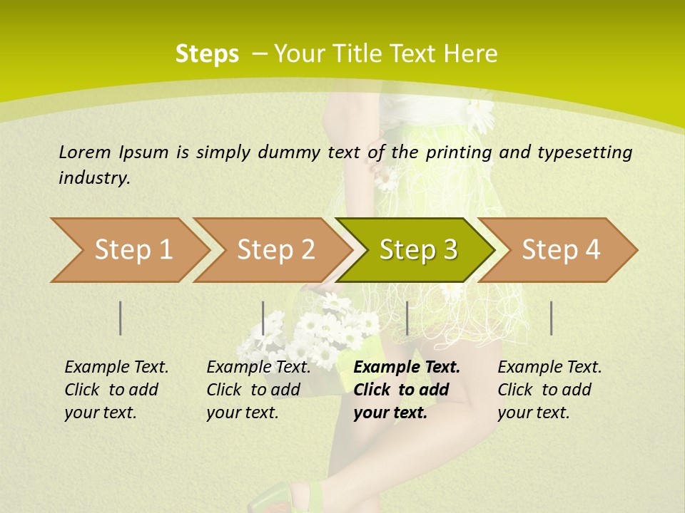 Cute People Blossom PowerPoint Template