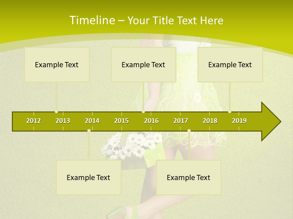 Cute People Blossom PowerPoint Template