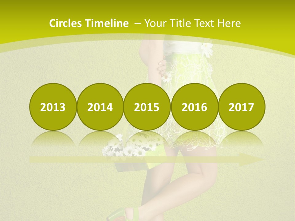 Cute People Blossom PowerPoint Template