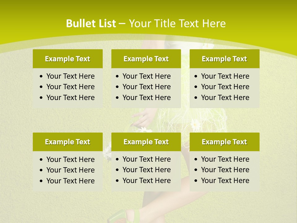 Cute People Blossom PowerPoint Template