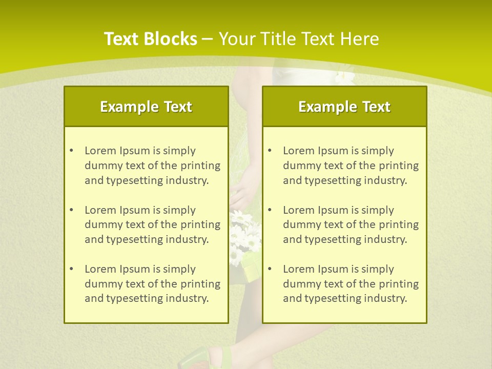 Cute People Blossom PowerPoint Template