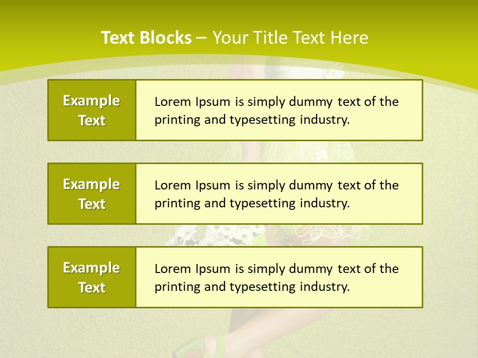 Cute People Blossom PowerPoint Template