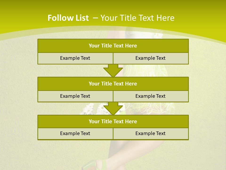 Cute People Blossom PowerPoint Template