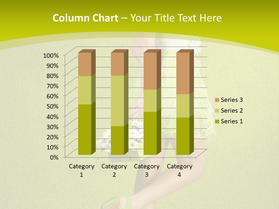 Cute People Blossom PowerPoint Template