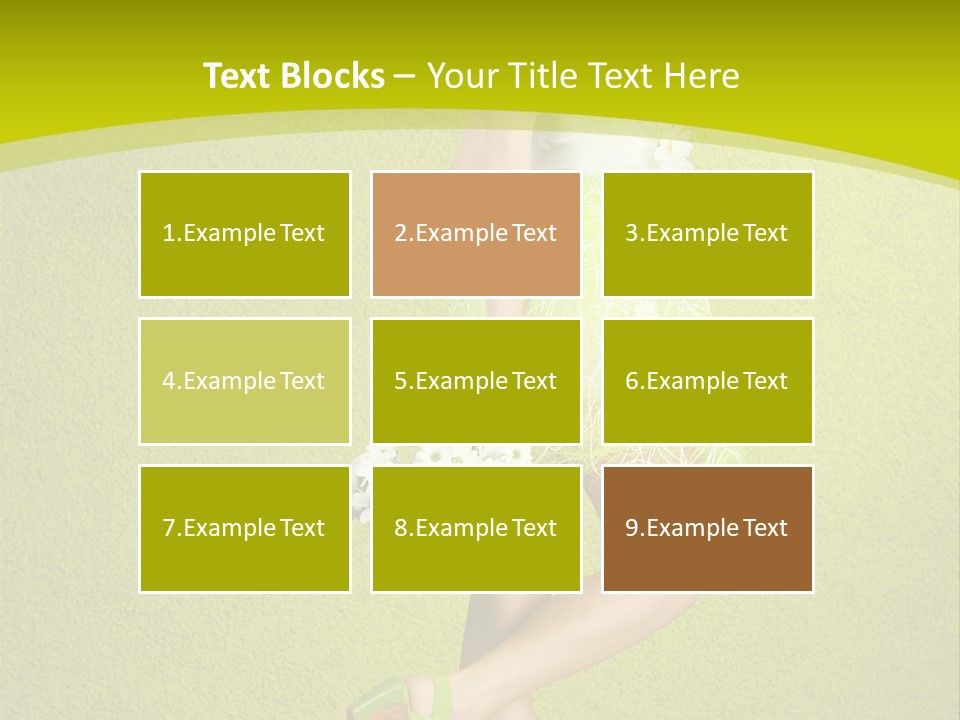 Cute People Blossom PowerPoint Template