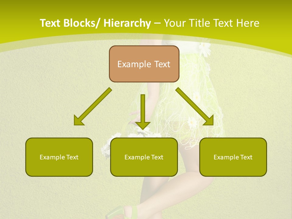 Cute People Blossom PowerPoint Template