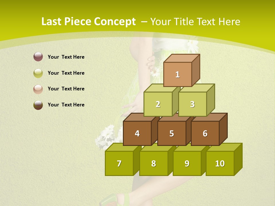 Cute People Blossom PowerPoint Template