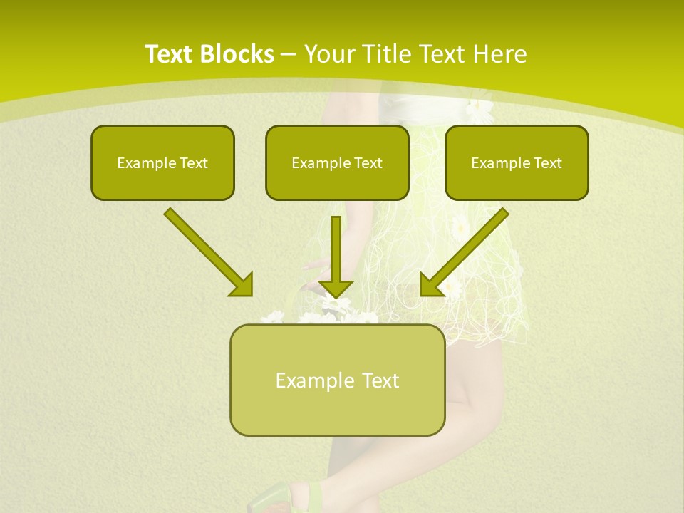 Cute People Blossom PowerPoint Template